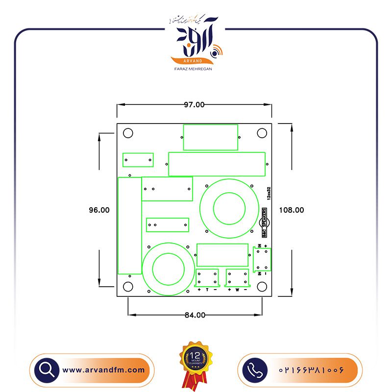 1 کراس اوور مدل FB12CX32 برند B&C