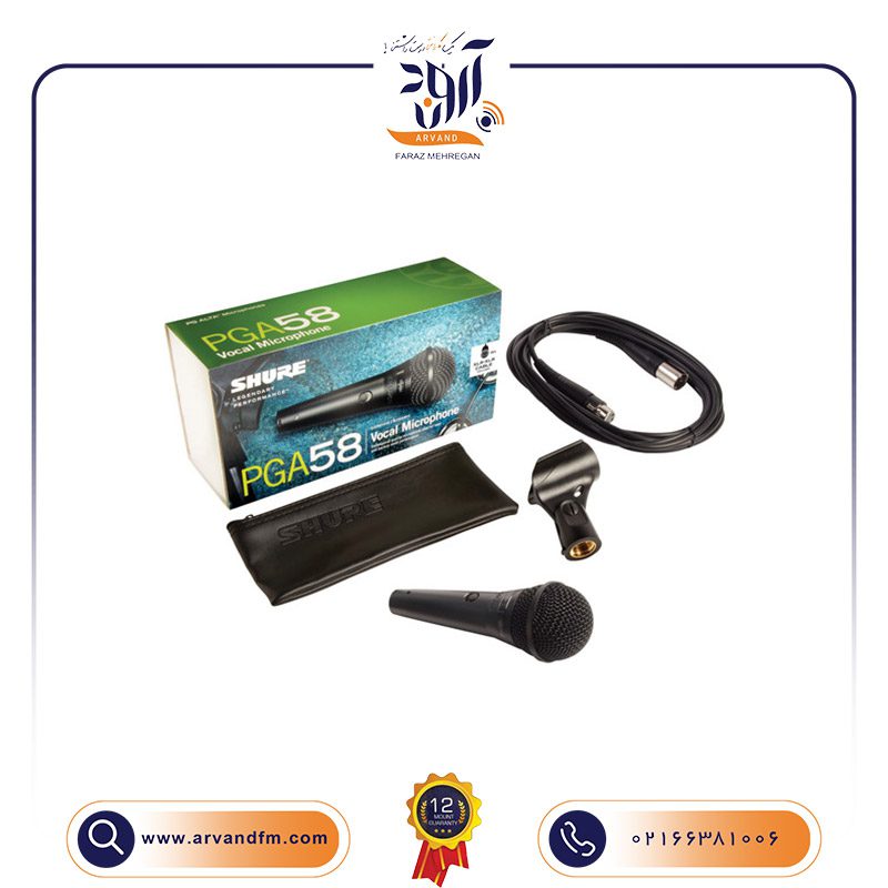 2 میکروفون وکال PGA58 برند SHURE
