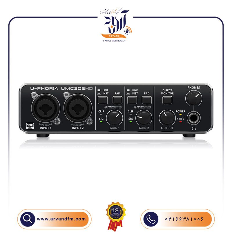 کارت صدا UMC202HD برند Behringer