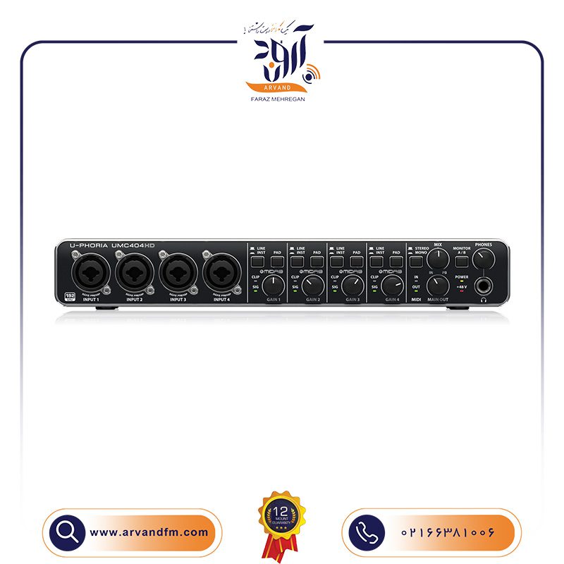 کارت صدا UMC404HD برند Behringer