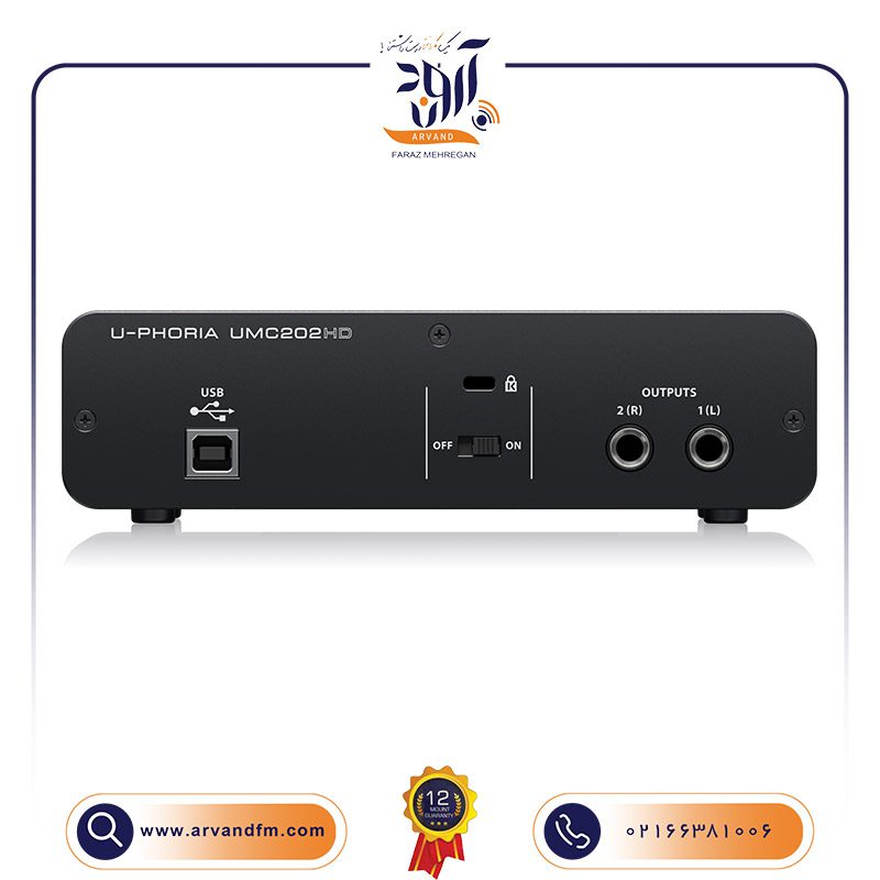 2 کارت صدا UMC202HD برند Behringer