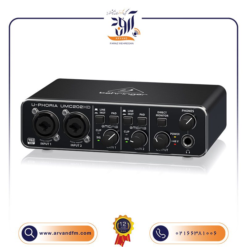 3 کارت صدا UMC202HD برند Behringer
