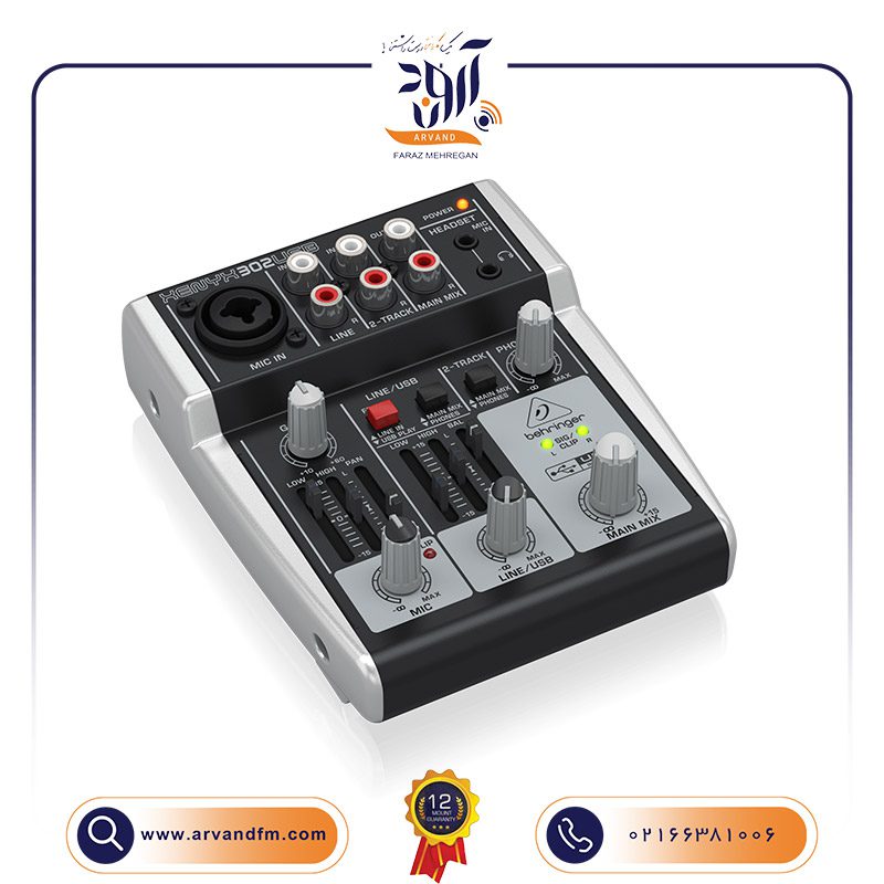 C میکسر آنالوگ 302USB برند Behringer