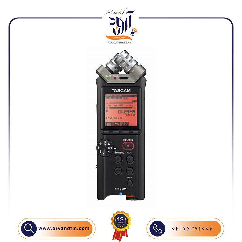 رکوردر صدا پرتابل DR-22WL برند TASCAM