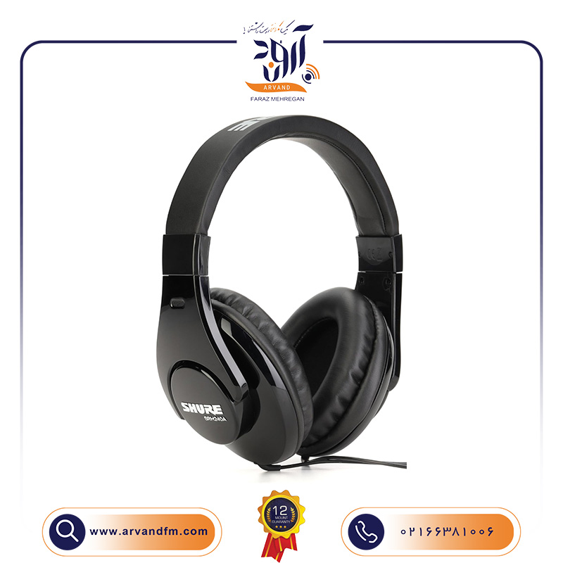 هدفون استودیویی SRH240A برند SHURE