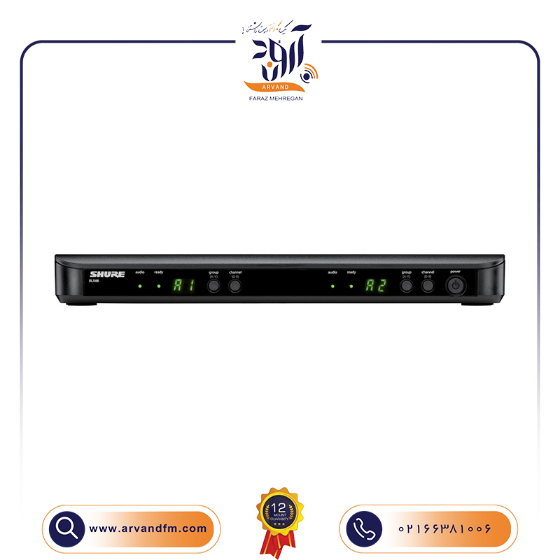 A2 میکروفون بیسیم دو دسته BLX288/BETA58 برند SHURE