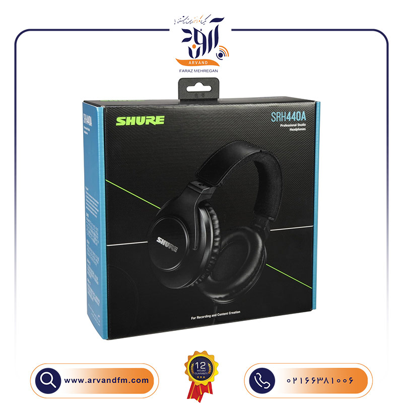 A4 هدفون استودیویی حرفه ای SRH440A برند SHURE