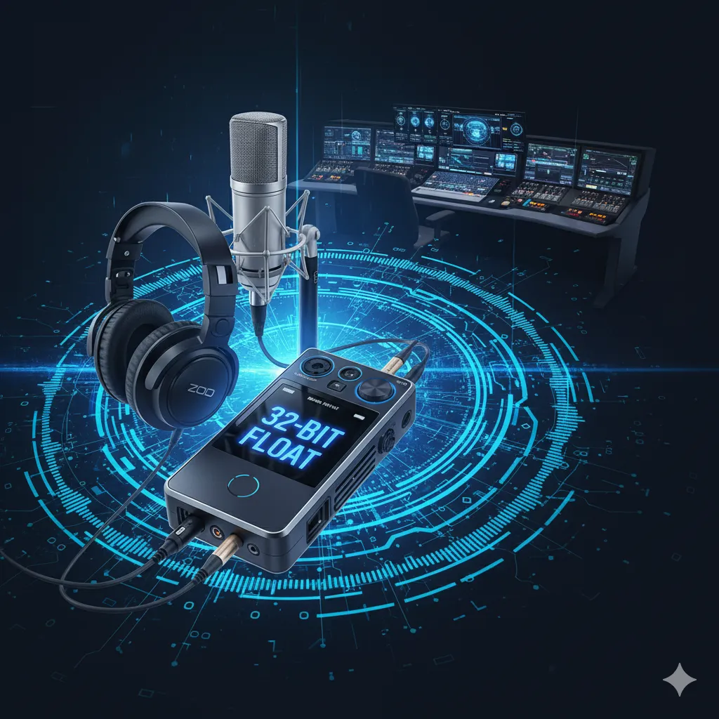 10 مزیت برتر ضبط 32 بیت فلوت در 2025: راهنمای کامل 32bit Float Recording برای ضبط صوتی حرفه‌ای