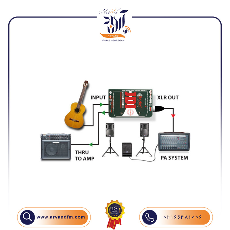 A8 دی آی باکس پسیو JDI برند Radial