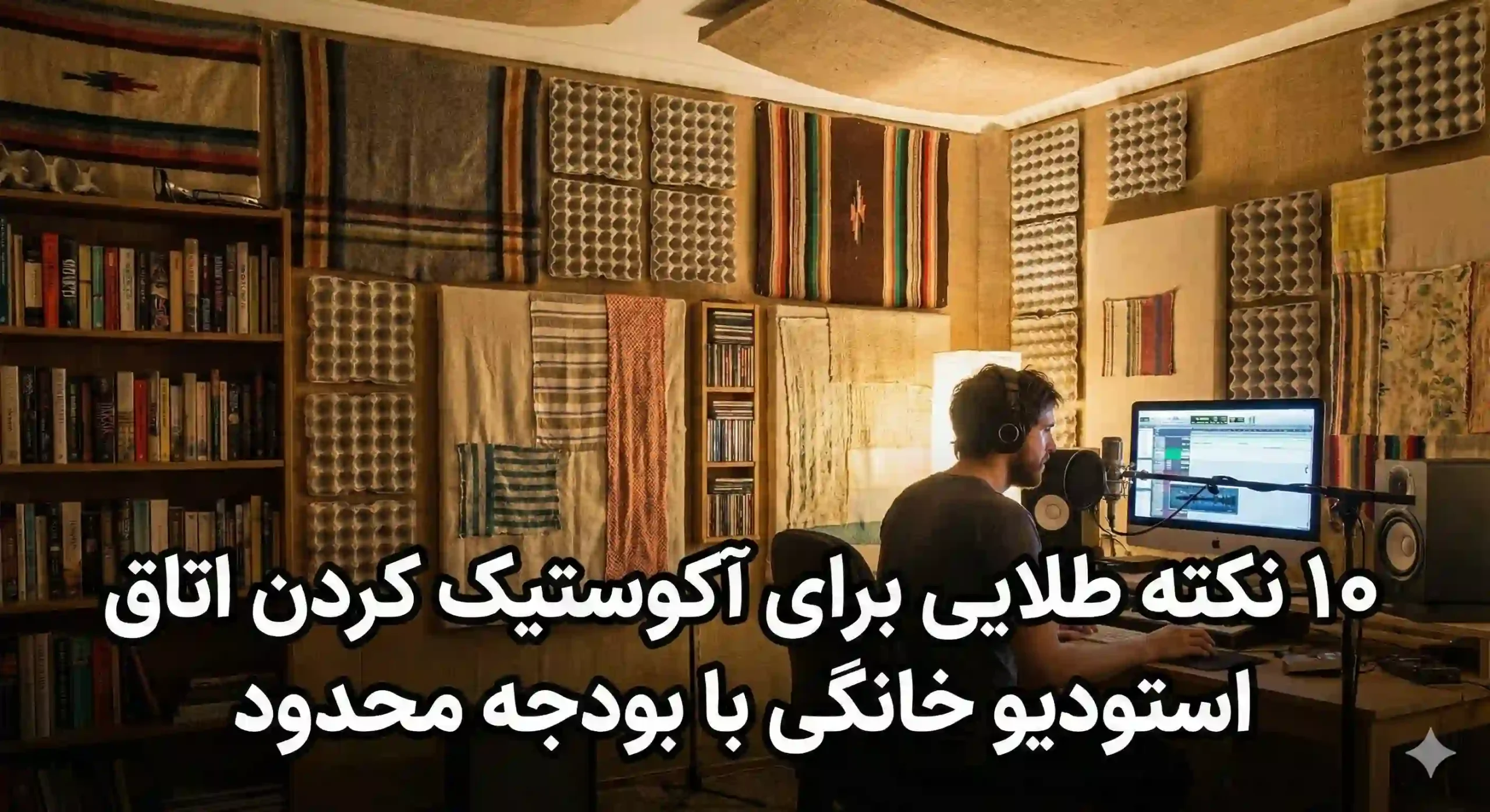 ۱۰ نکته طلایی برای آکوستیک کردن اتاق استودیو خانگی با بودجه محدود