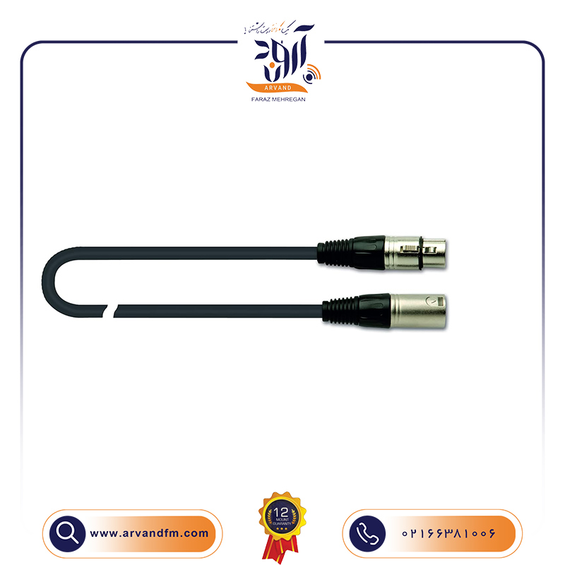 کابل میکروفن 5 متری MX/775-5 برند QUIKLOK