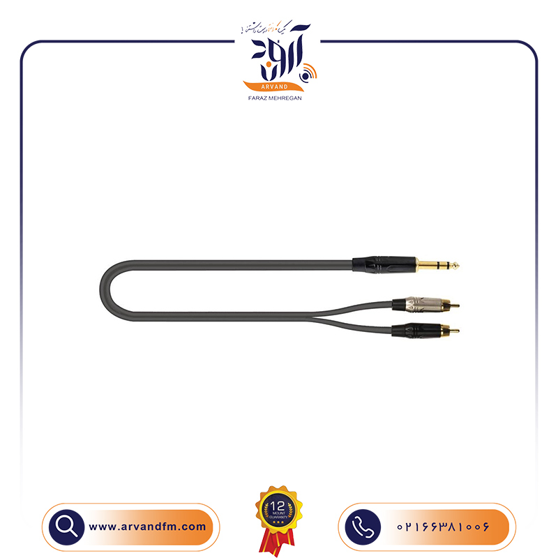 کابل صوتی 5 متری JUST/JS2RCA-5 برند QUIKLOK