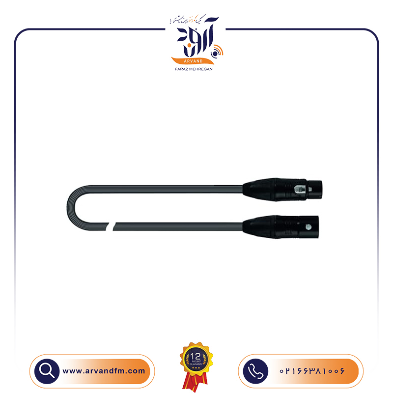 کابل میکروفون 15 متری JUST/MF-15 برند QUIKLOK