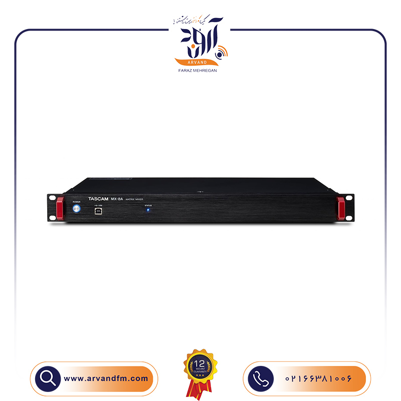 میکسر دیجیتال رک‌مونت MX-8A برند TASCAM