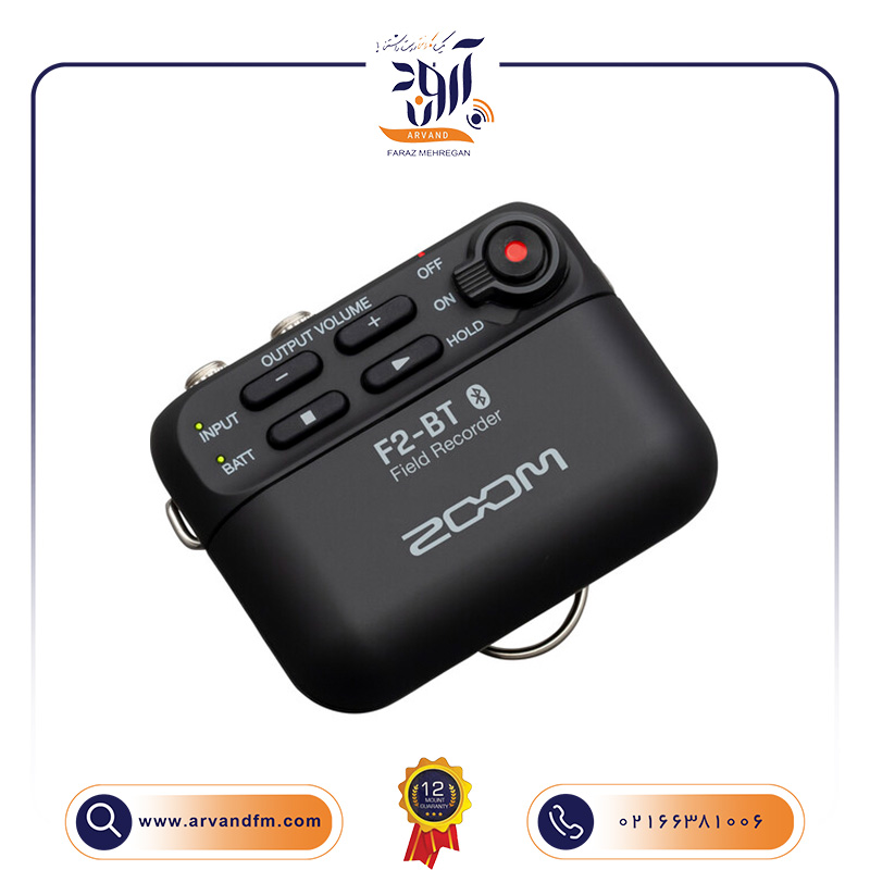 A1 رکوردر صدا یقه ای F2-BT بلوتوث دار برند ZOOM