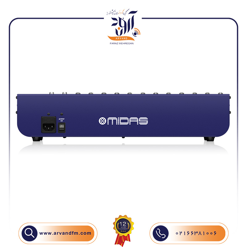 A2 میکسر آنالوگ 16 کاناله DM16 برند MIDAS