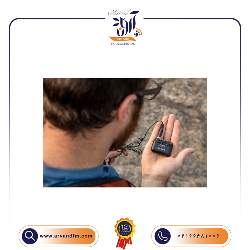 A6 رکوردر صدا یقه ای F2-BT بلوتوث دار برند ZOOM