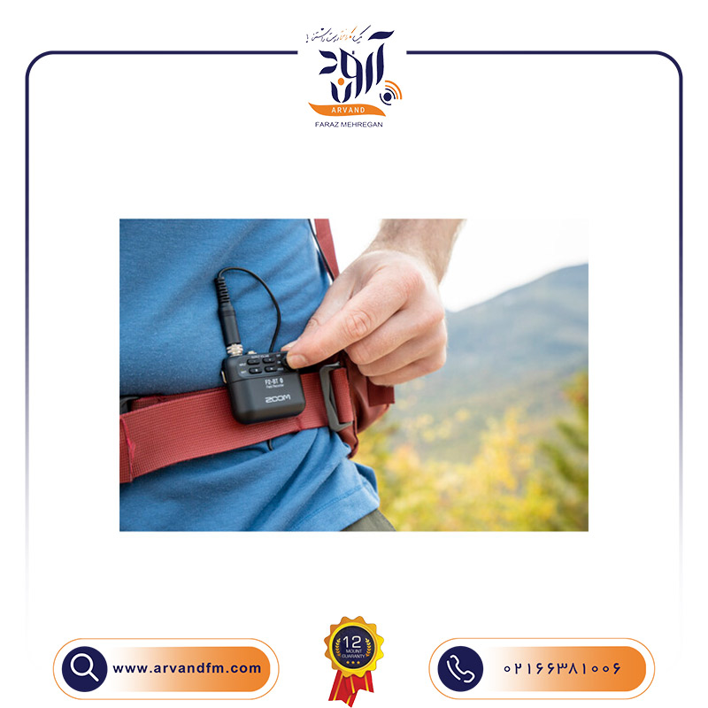 A7 رکوردر صدا یقه ای F2-BT بلوتوث دار برند ZOOM